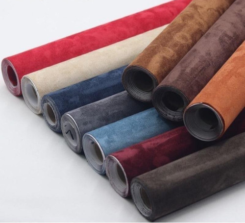 Self adhesive suede fabric - self,